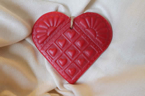 Red Quilted Heart